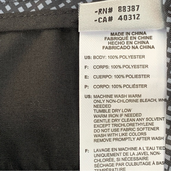 Adidas Golf Shorts Women’s Size 6 Plaid Black Gray Flat Front Pockets - Picture 9 of 9